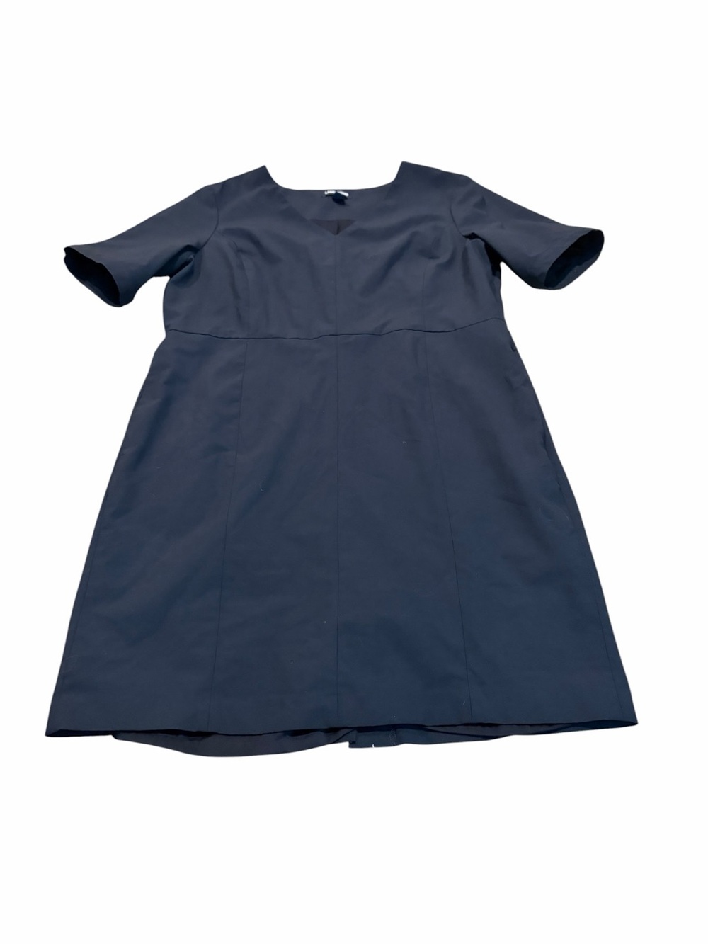 LANDSโ END navy wool blend dress